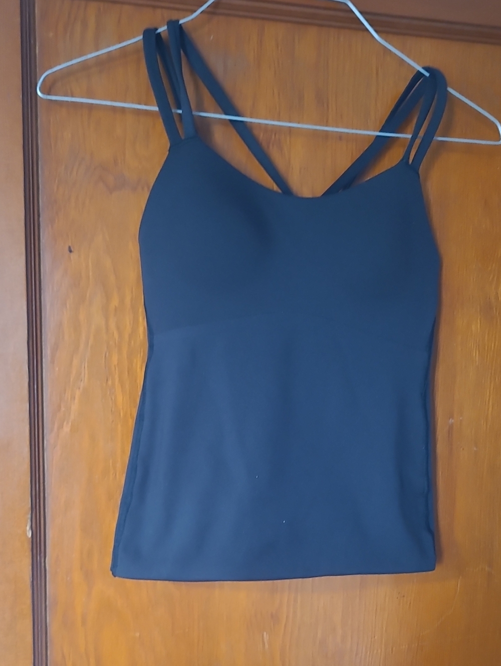 Women’s Black Double-Strap Tank Top